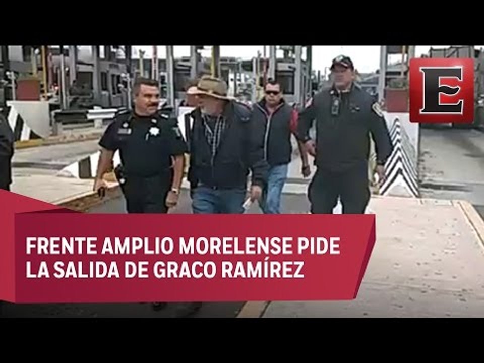 Caravana encabeza por Javier Sicilia con rumbo a Segob