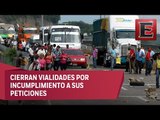 CNTE mantiene bloqueos carreteros en varios puntos de Oaxaca