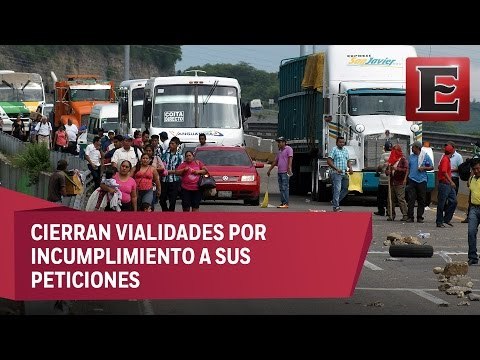 CNTE mantiene bloqueos carreteros en varios puntos de Oaxaca