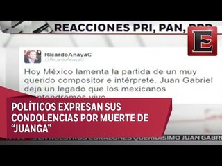 Reacciones por la muerte de Jaun Gabriel