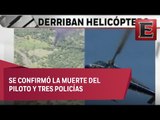 Derriban helicóptero federal durante operativo en Michoacán