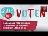 Lanzan campaña para impulsar el voto latino en elecciones de EU