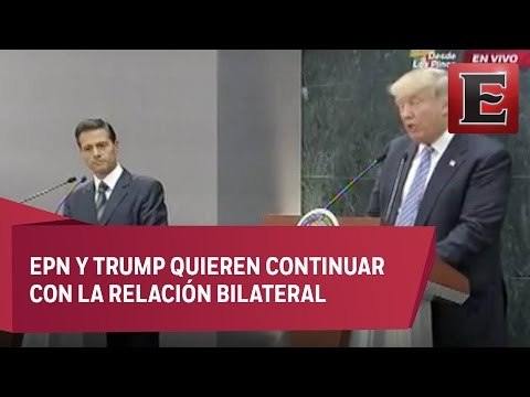 Mensaje de EPN y Donald Trump desde la residencia de Los Pinos