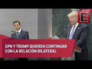 Mensaje de EPN y Donald Trump desde la residencia de Los Pinos