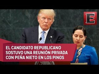 Fugaz visita de Donald Trump a la Ciudad de México