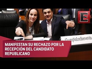 PAN y PRD critican visita de Trump a México