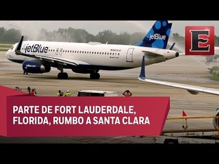 Primer vuelo comercial de EU a Cuba en 50 años
