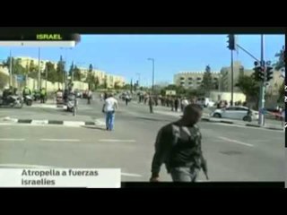 Conductor palestino embiste a policías israelíes en Jerusalén