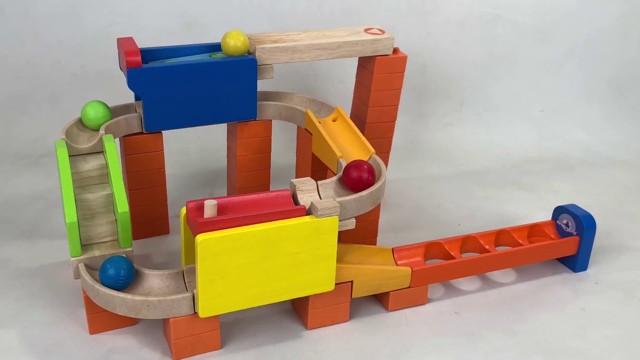 Trix Track 2 Way Flipper Wooden Ball Run Track Set WW-7002 || Keith's Toy Box