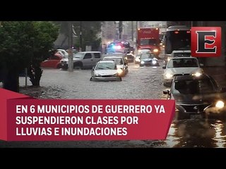 El estado de Guerrero sufre las intensas lluvias