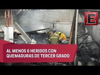 Fuerte explosión en fábrica de solvente en Cuautitlán Izcalli