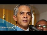 El Jefe de Gobierno Miguel Ángel Mancera advierte a los miembros de su Gabinete