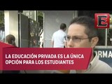 Continúa cierre de escuelas en Chiapas