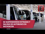 Michoacán sin transporte de pasajeros por paro
