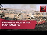 35 civiles muertos por bombardeos turcos en Siria
