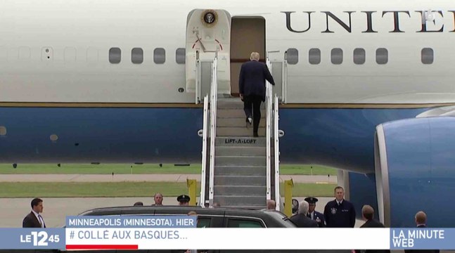 Donald Trump a du papier toilette collé sous sa chaussure - ZAPPING ACTU DU 05/10/2018