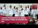 Alrededor de 2500 personas asistieron a la firma del acuerdo de paz entre Colombia y las FARC