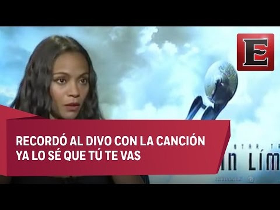 Zoe Saldaña recordó a Juan Gabriel