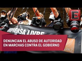 Fotógrafos brasileños protestan contra represión