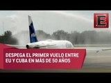 Primer vuelo comercial EU-Cuba en más de 50 años