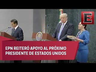 EPN y Trump se reúnen a puerta cerrada en Los Pinos