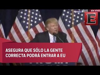 Mensaje de Donald Trump tras su visita a México