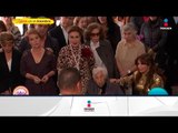 ¡Thalía y Laura Zapata se reencuentran en misa de su abuelita! | Sale el Sol