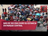 La CNTE levanta planton en Chiapas