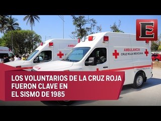 Cruz Roja Mexicana rememora el sismo del 85