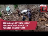 Reconstruyen zonas afectadas en Puebla por tormenta Earl