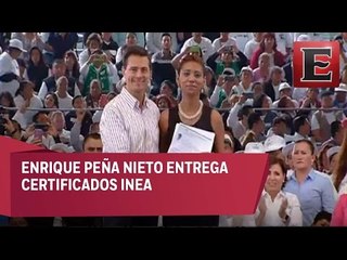 El presidente Enrique Peña Nieto realizó gira de trabajo por el Municipio de Tlalnepantla