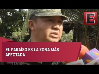 Militares evalúan daños por Newton en Colima