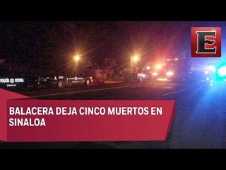 Grupo armado asesina a 5 hombres en Sinaloa