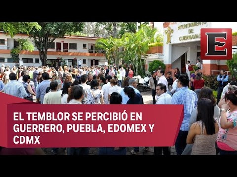 Saldo blanco en Morelos por sismo de 5 grados de magnitud