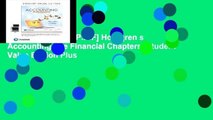 D.O.W.N.L.O.A.D [P.D.F] Horngren s Accounting, the Financial Chapters, Student Value Edition Plus
