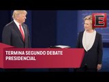 Concluye segundo debate presidencial de Estados Unidos / Segundo debate Trump - Clinton