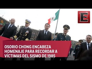 Realizan homenaje a las víctimas del sismo de 1985