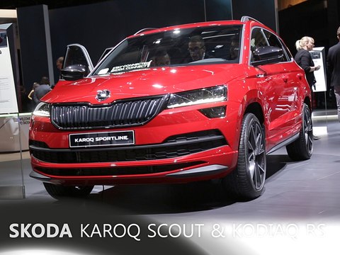 Skoda Karoq Scout et Kodiaq RS en direct du Mondial de Paris 2018