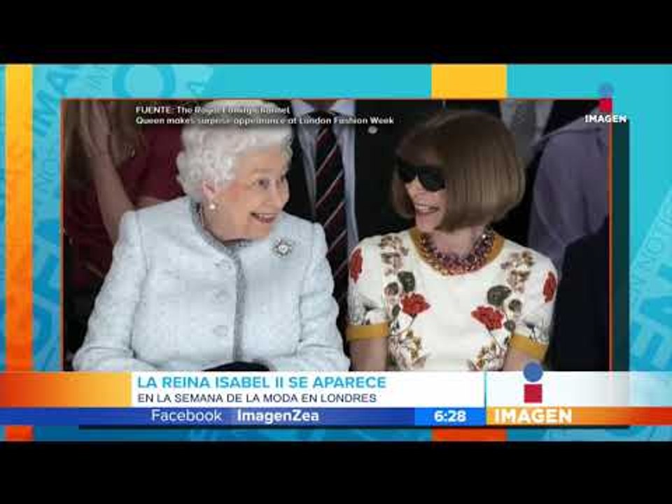 ¡Reina Isabel ll se aparece en semana de la moda! | Noticias con Paco Zea