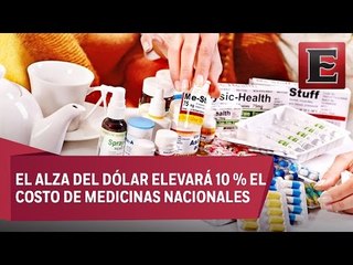 Depreciación del peso impactará en los precios de los medicamentos