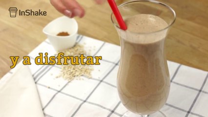 Batido de plátano con avena sin lactosa