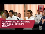 Enrique Peña Nieto acude como testigo a la firma del acuerdo de paz