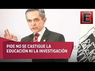 Miguel Ángel Mancera reitera llamado para no recortar el presupuesto