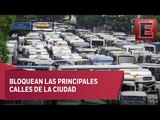 Protesta de transportistas venezolanos paraliza a Caracas