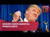 Trump asegura haber ganado el primer debate presidencial
