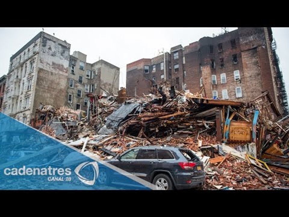 Derrumbe de edificio en Nueva York deja 25 heridos