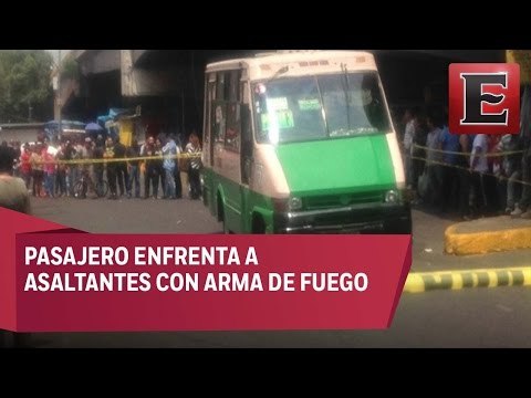 Mueren dos delincuentes al intentar asaltar un microbús