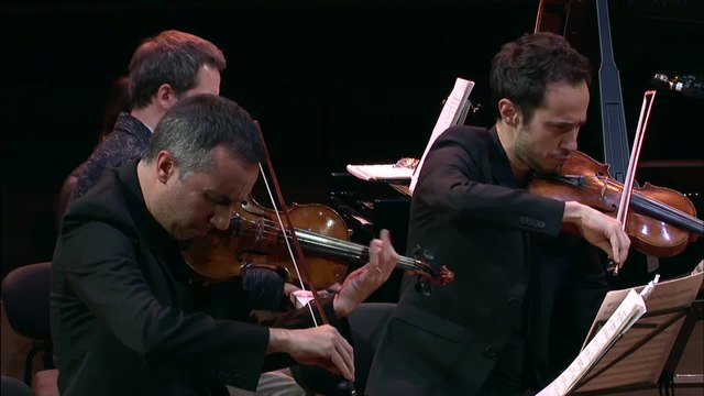 Franck : Quintette pour piano, deux violons, alto et violoncelle (1er mvt) (B. Chamayou, Quatuor Ebène)