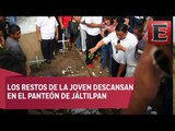 Despiden a Génesis Urrutia, joven asesinada en Veracruz