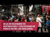 Tren de pasajeros se descarrila en estación de Nueva Jersey